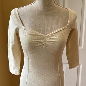 Free People Bodycon Dress, vanilla color, size XS/S